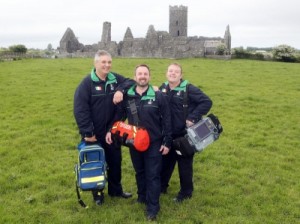 The UL GEMS Paramedic Team - Mark Dixon, Alan West and Noel Carmody